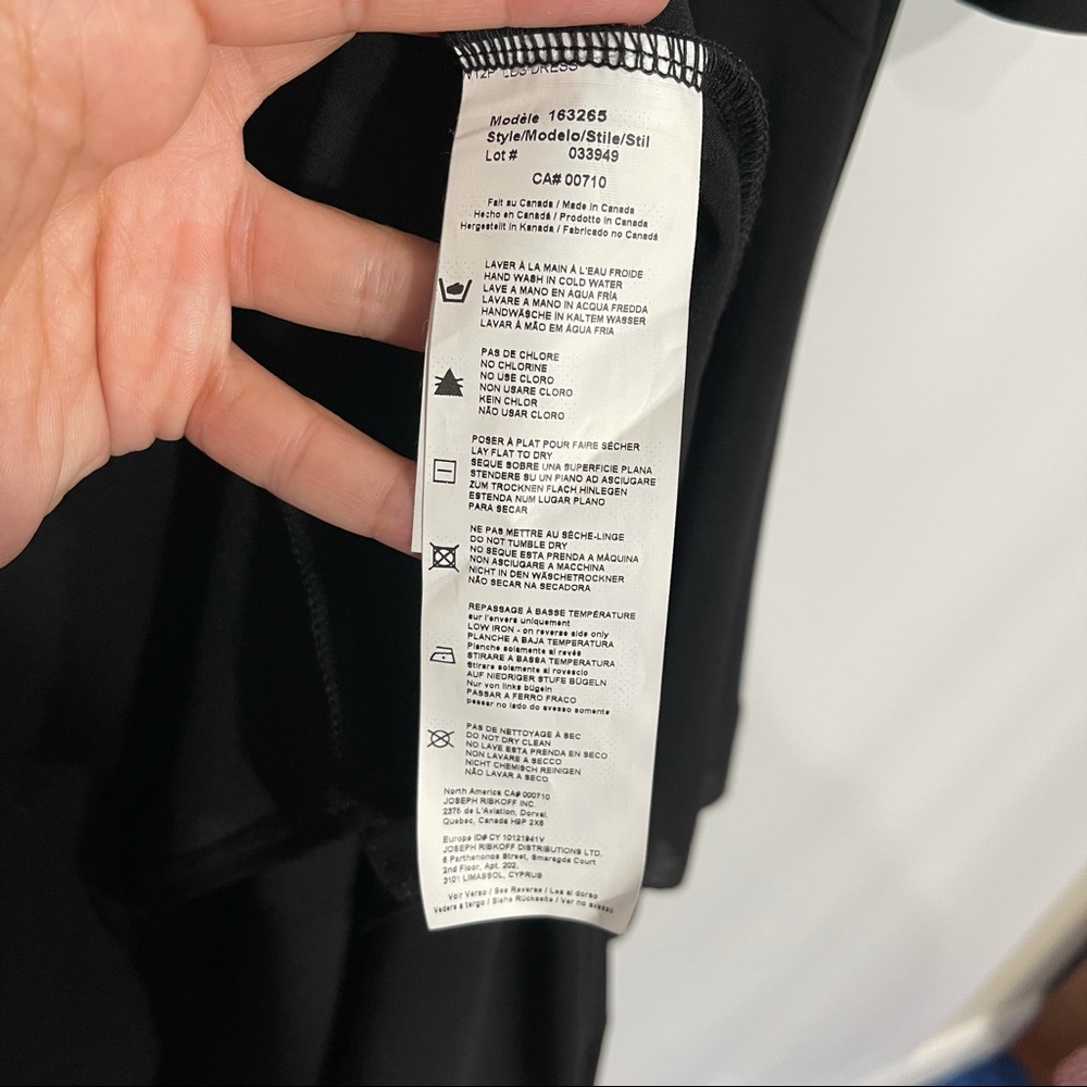 Joseph Ribkoff Black Cold Shoulder Midi Dress 14 - Picture 7 of 13